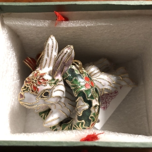 Enamel Rabbit Ornament