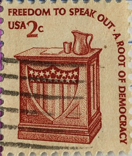 Speak Out Postage Stamp