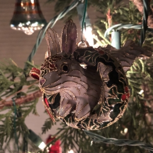 Enamel Rabbit Ornament