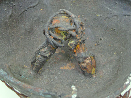 Detail Bronze Bowl with Magnonlia Pods